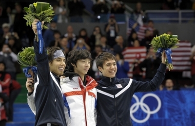 李政洙がショートトラック1500メートルで金 オーノは銀、バンクーバー冬季五輪