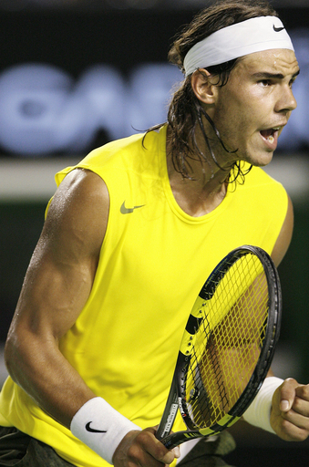 ＜テニス 07全豪オープン＞男子シングルス、ナダル ワウリンカを圧倒して4回戦進出 - オーストラリア