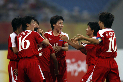 北朝鮮女子 五輪初戦でナイジェリア女子を下す