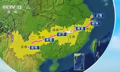 上海・昆明空中大通路開通 沿線5省1市に恩恵 