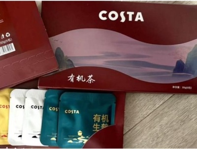 中国で販売中のCOSTA茶葉 賞味期限に「100年」の表示