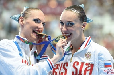 イシェンコ/ロマシナ組がデュエットFRでも金、乾/三井組は4位 第16回世界水泳