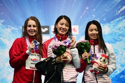 大橋2冠、女子200m個人メドレーも制す 寺村は銅 パンパシ水泳