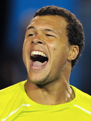 ツォンガがジョコビッチを破り準決勝進出、全豪オープンテニス