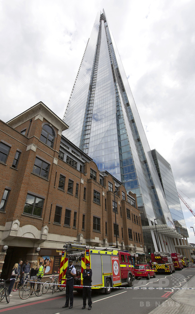 英ロンドン 男が超高層ビルからパラシュート降下 写真1枚 国際ニュース Afpbb News