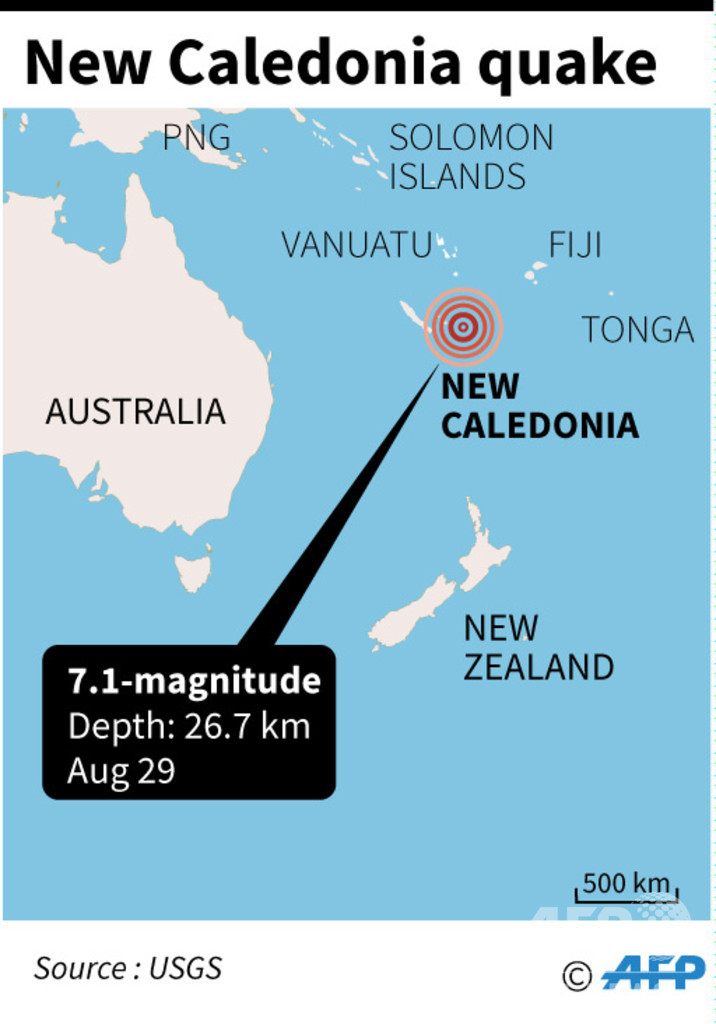 南太平洋でm7 1の地震 フィジーなどに小規模な津波 写真1枚 国際ニュース Afpbb News