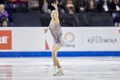 19-20フィギュアスケートグランプリ（GP）シリーズ第2戦、スケート・カナダ、女子シングル・ショートプログラム（SP）。演技に臨む劉永（2019年10月25日撮影）。(c)Geoff Robins / AFP