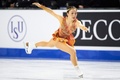 21-22フィギュアスケートグランプリ（GP）シリーズ第2戦、スケート・カナダ、女子シングル・フリースケーティング（FS）。演技に臨む樋口新葉（2021年10月30日撮影）。(c)Geoff Robins / AFP