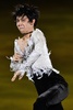 平昌冬季五輪、フィギュアスケートのエキシビションに臨む羽生結弦（2018年2月25日撮影）。(c)AFP/Mladen ANTONOV