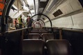 英ロンドン地下の郵便鉄道。工事が始まった郵便博物館の目玉。写真は当時のVIP車両（2016年2月4日撮影）。(c)AFP/CHRIS RATCLIFFE