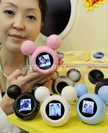 ミッキーマウスの超小型デジタルフォトフレーム、好きな画像43枚を保存