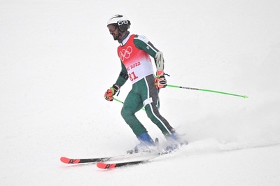 サウジ唯一の北京五輪選手、アルペン男子大回転で足跡残す