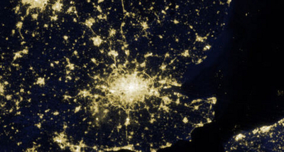 五輪前夜のロンドンの輝き、NASA衛星画像