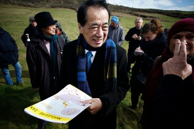菅元首相、仏原発建設現場を視察 反対派と意見交換