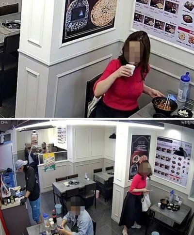 ソウルの食堂・店員チラ見「挙動不審」赤服女性、ビビンバ食べて、やっぱり逃げた