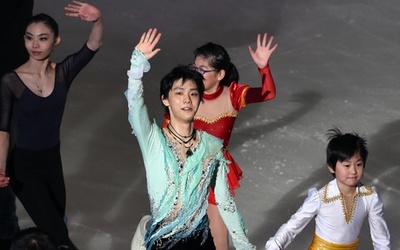 羽生ら上位選手がエキシビションに登場、NHK杯