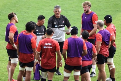 日本代表、イングランド戦へ調整 ラグビーW杯