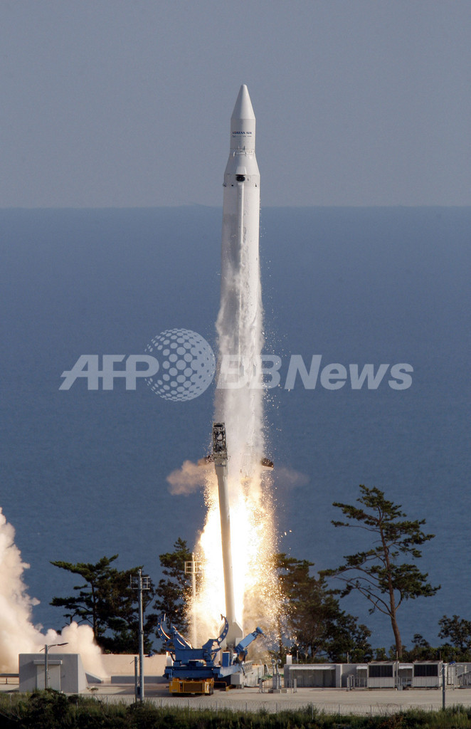 韓国初の人工衛星ロケット、打ち上げ成功 予定した軌道への衛星投入は失敗