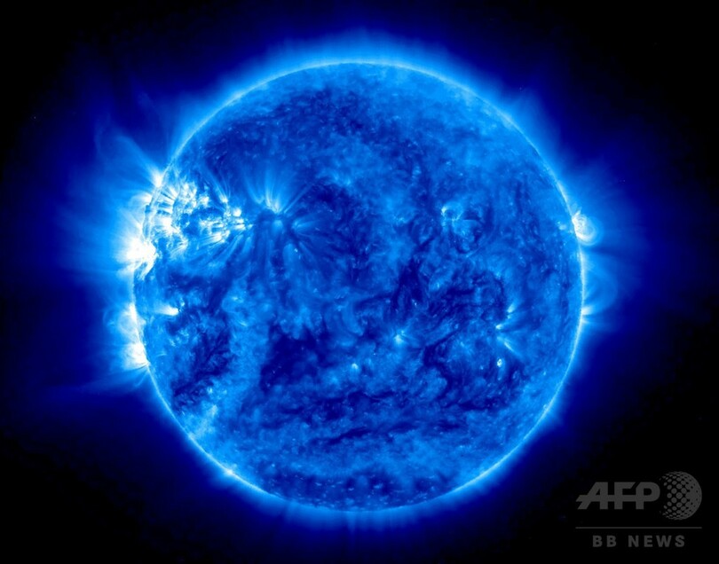 観測衛星が捉えた 青い太陽 Nasa公開 写真1枚 国際ニュース Afpbb News