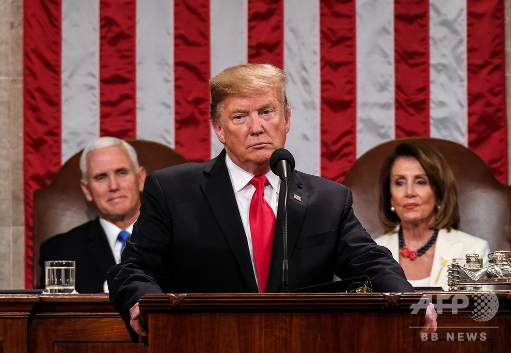 中国による米国の職と富の「盗み」に終止符、トランプ氏一般教書演説 中国による米国の職と富の「盗み」に終止符、トランプ氏一般教書演説