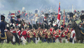 ベルギーの首都ブリュッセル（Brussels）南方にあるワーテルロー（Waterloo）の古戦場跡で21日、ナポレオン・ボナパルト（Napoleon Bonaparte）率いる仏軍が英国とプロイセン軍に敗れた「ワーテルローの戦い」が再現された。「戦い」には、欧州20か国の歴史愛好家ら1200人が、当時の兵士に扮（ふん）して熱戦を繰り広げた。

「ワーテルローの戦い」は1815年6月18日、ナポレオン率いる7万2000人のフランス軍が、ウェリントン公（Duke of Wellington）率いる英軍とゲプハルト・フォン・ブリュッヘル元帥（Gebhard von Blucher）率いる12万のプロイセン軍に大敗を喫した戦いとして有名（6月21日撮影）。(c)AFP/DOMINIQUE FAGET