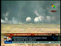 ベネズエラのテレビ局TELESURが撮影した、爆発したファルコン州アムアイ（Amuay）の製油所の映像（2012年8月25日撮影）。(c)AFP/TELESUR