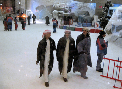 外は猛暑の45度、内はマイナス3度 ドバイ