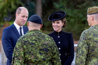 ウィリアム英皇太子夫妻、国葬参加の英連邦兵士らと面会