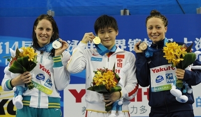 葉詩文が女子200メートル個人メドレーで金、世界水泳