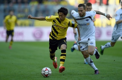 ドルトムントが快勝で暫定8位浮上、香川も得点