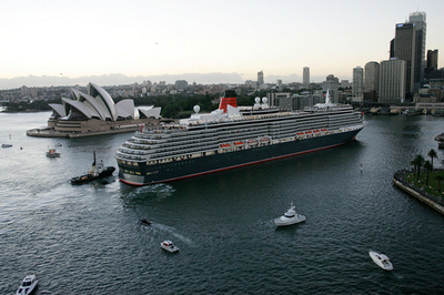 豪華客船クイーン・ビクトリア号、シドニーに寄港