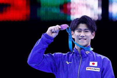 橋本大輝、男子個人総合2連覇 世界体操