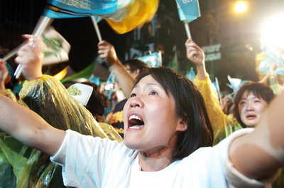 台湾国連加盟めぐる住民投票、投票率50%超えず不成立