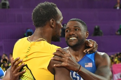 ガトリンが世界陸上男子100m制覇、ボルトは有終飾れず