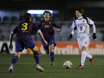 INAC神戸、FCバルセロナ女子と親善試合