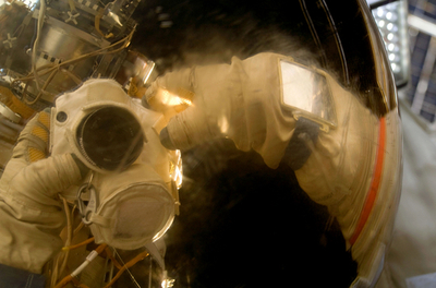 任務中にパチリ、国際宇宙ステーションから