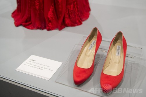 ミシェル米大統領夫人のドレス、米博物館で展示 舞踏会で着用 ミシェル米大統領夫人のドレス、米博物館で展示 舞踏会で着用