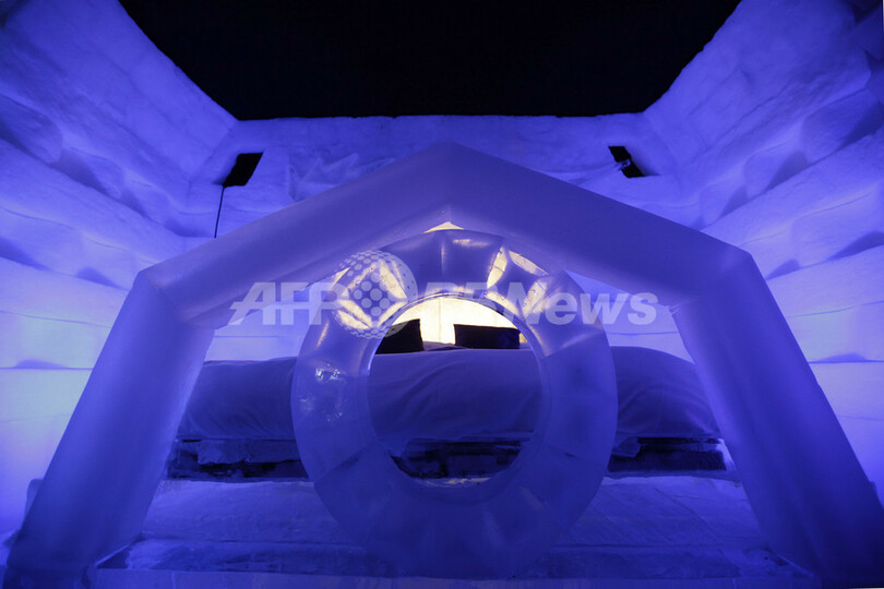 愛は冷めません、オランダに室温8度の「氷のホテル」