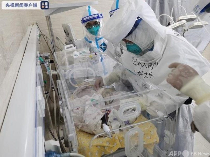 中国初、コロナ感染者の女性が三つ子を順調に出産