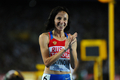 第13回世界陸上大邱大会（13th IAAF World Championships in Athletics Daegu）は4日、女子800メートル決勝が行われ、ロシアのマリア・サビノワ（Mariya Savinova）が1分55秒87で金メダルを獲得した。

優勝を喜ぶマリア・サビノワ（2011年9月4日撮影）。(c)AFP/OLIVIER MORIN
