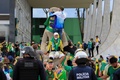 ブラジルの首都ブラジリアの大統領府の敷地に侵入したジャイル・ボルソナロ前大統領支持者（2023年1月8日撮影）。(c)Sergio Lima / AFP