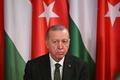 トルコのレジェプ・タイップ・エルドアン大統領。ハンガリーの首都ブダペストで（2023年12月18日撮影）。(c)ATTILA KISBENEDEK / AFP