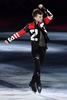平昌冬季五輪、フィギュアスケートのエキシビションに臨むミーシャ・ジー（2018年2月25日撮影）。(c)AFP/Mladen ANTONOV
