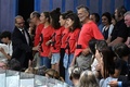 フランス・ストラスブールの欧州議会でデモを行う人々（2022年7月6日撮影）。(c)PATRICK HERTZOG / AFP