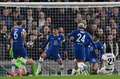 サッカー欧州チャンピオンズリーグ準々決勝第2戦、チェルシー対レアル・マドリード。先制点を決めるレアル・マドリードのロドリゴ（右、2023年4月18日撮影）。(c)Glyn KIRK / AFP