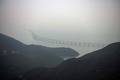 中国の香港、マカオ、広東省珠海を結ぶ港珠澳大橋（2018年10月23日撮影）。(c)ANTHONY WALLACE / AFP