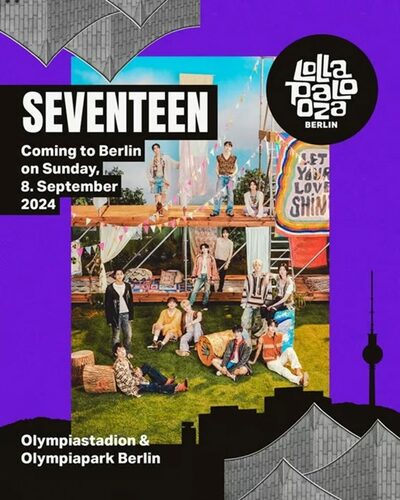 SEVENTEEN、「Lollapalooza」に登場…8日・ベルリン