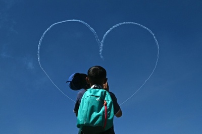 【今日の1枚】大空のハートを独り占め インド