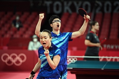 水谷/伊藤組が大逆転勝利で準決勝に進出、卓球混合複