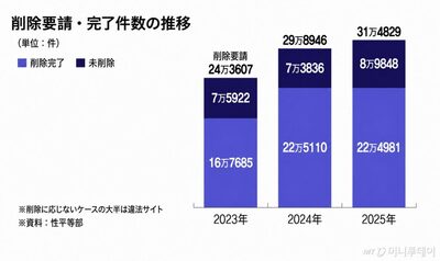 韓国、違法撮影物の29％が削除されず…海外サイトで「再拡散」被害続く